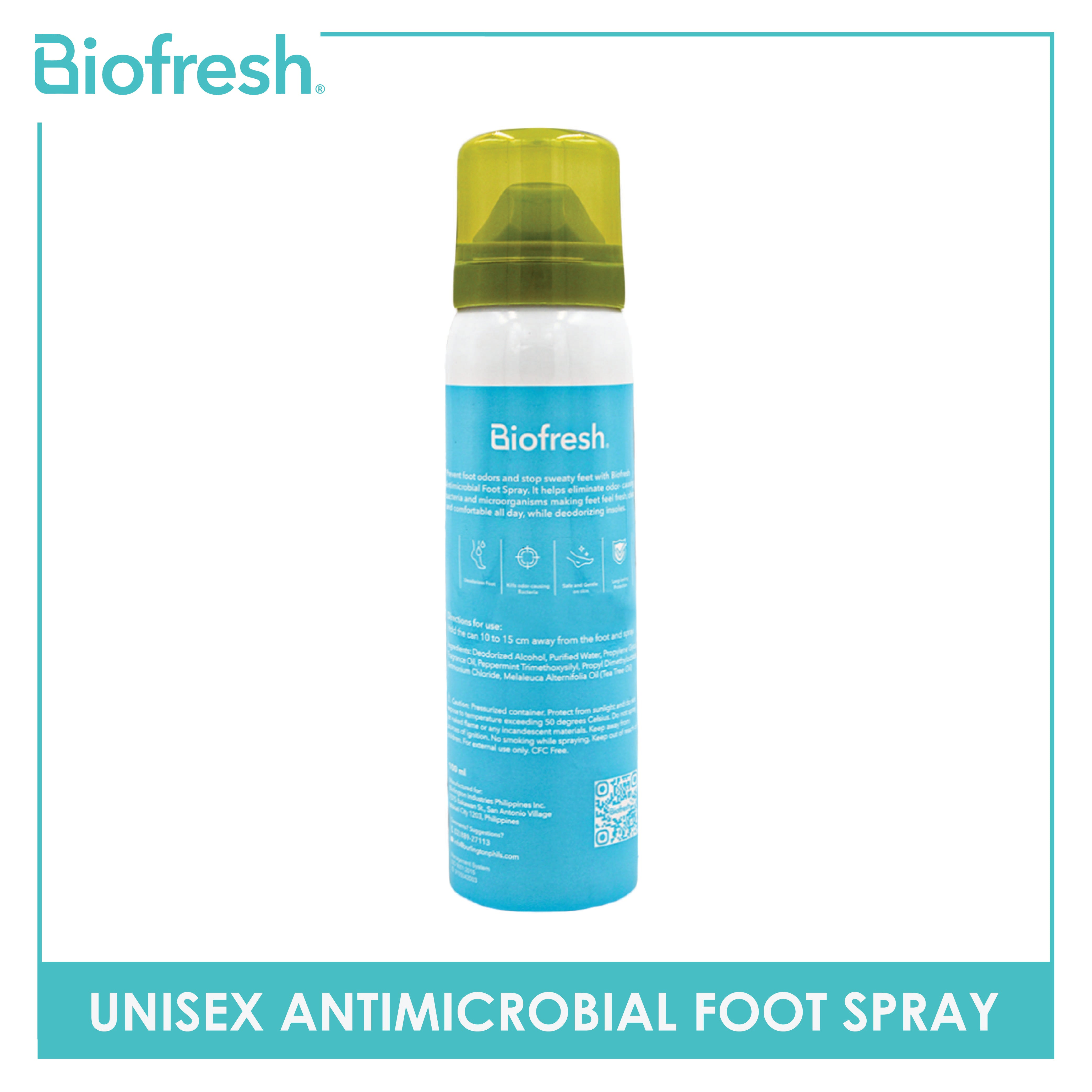 Biofresh Ladies' Antimicrobial Foot Spray FLFS01 – burlingtonph