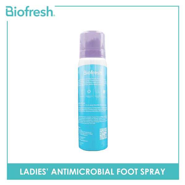 Biofresh Ladies' Antimicrobial Foot Spray FLFS01