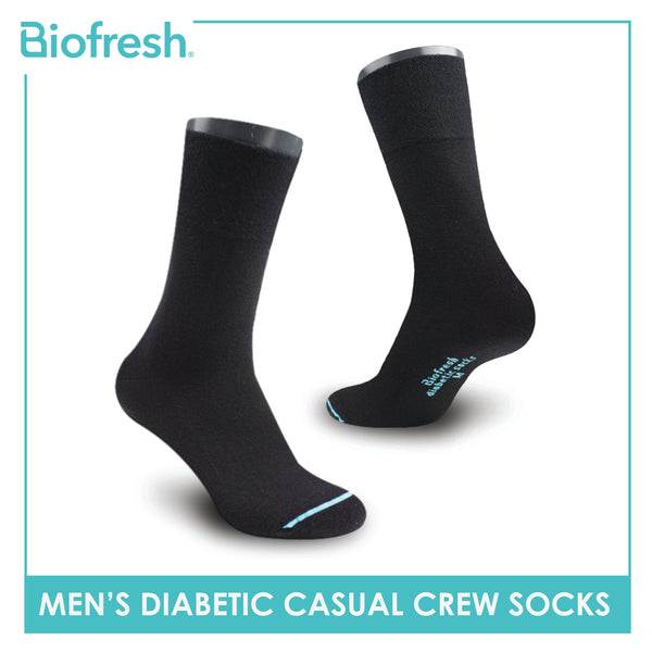 Biofresh Mens Diabetic Thin Casual Crew Socks 1 pair FMD5