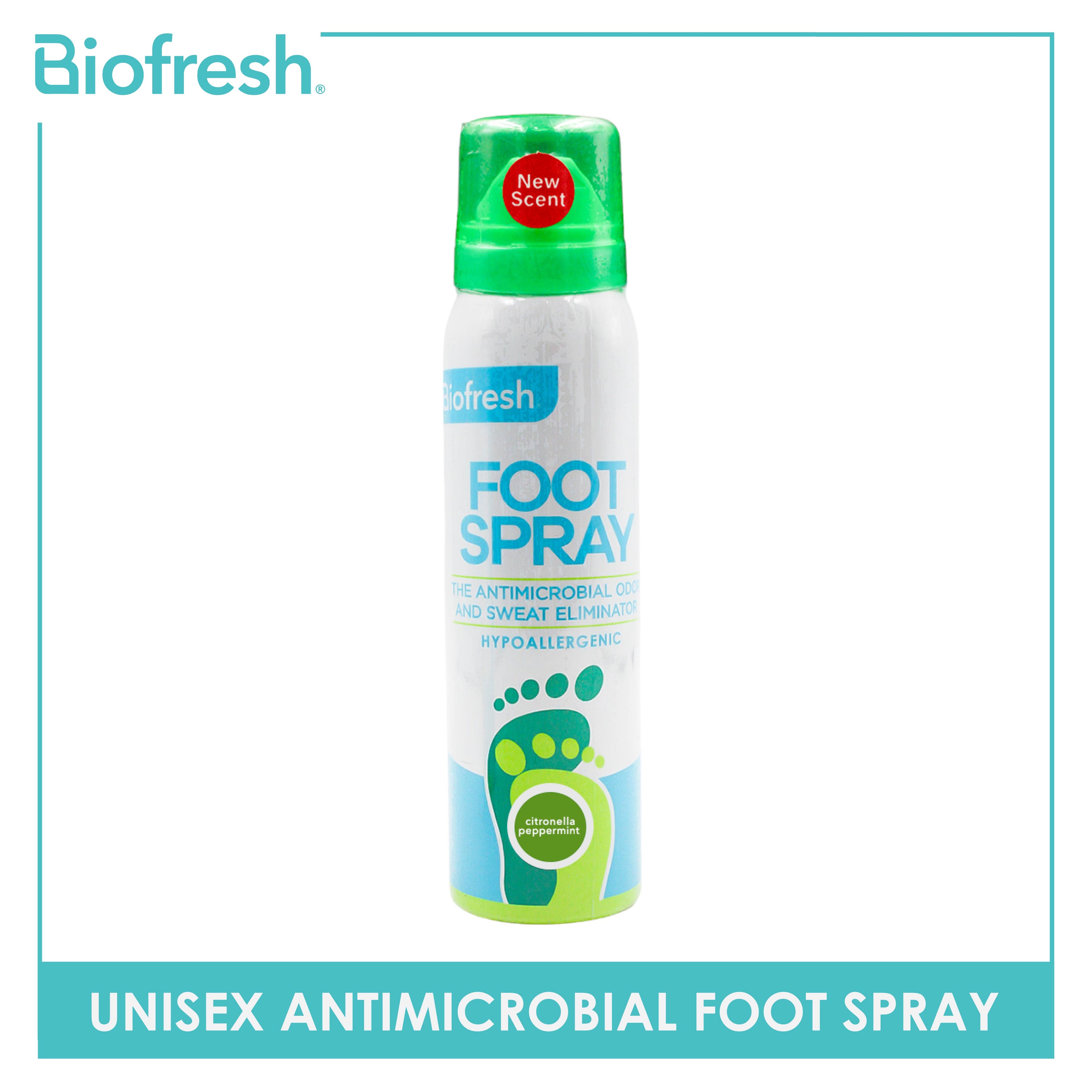 Biofresh Unisex Antimicrobial Citronella Peppermint Foot Spray 1 piece FMFS11