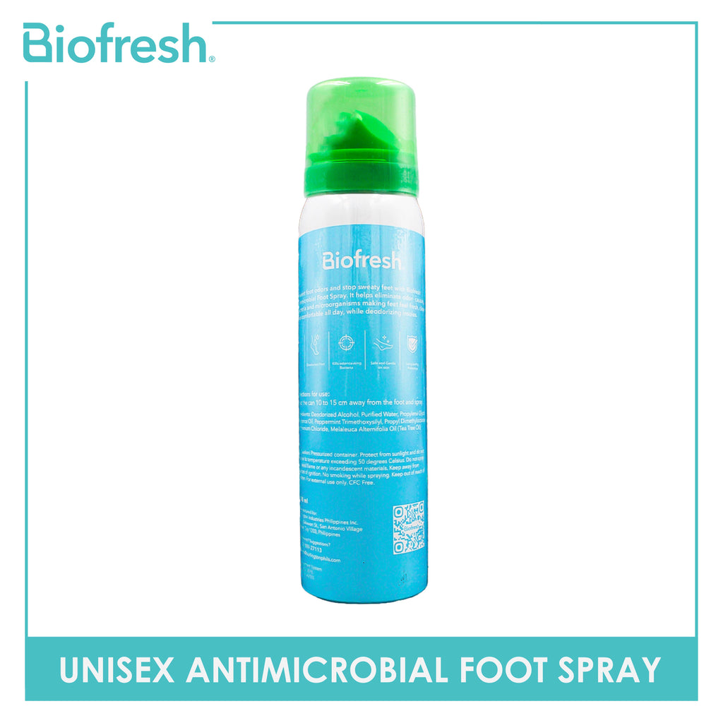 Biofresh Unisex Antimicrobial Citronella Peppermint Foot Spray 1 piece FMFS11