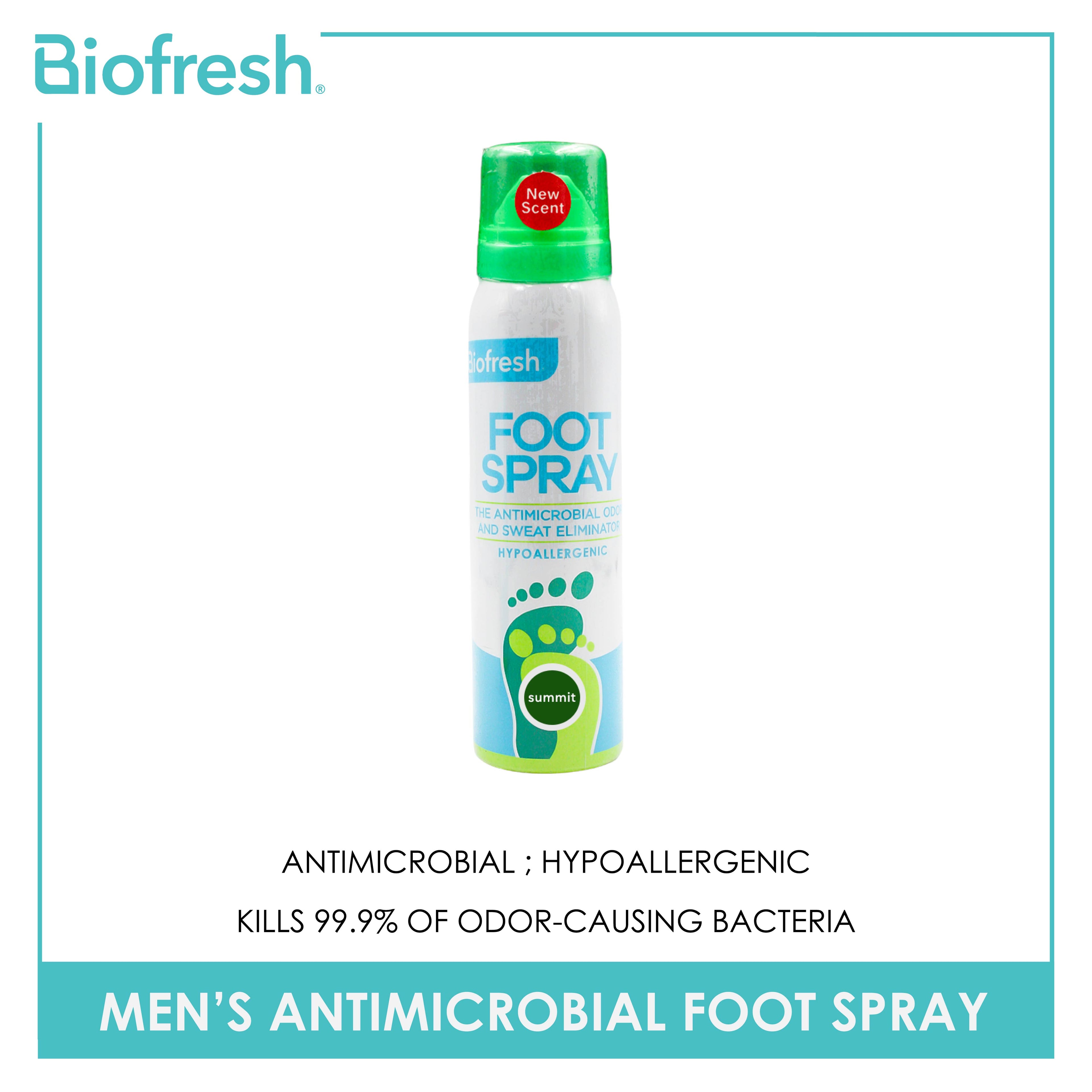 Biofresh Men’s Antimicrobial Summit Foot Spray 1 piece FMFS17