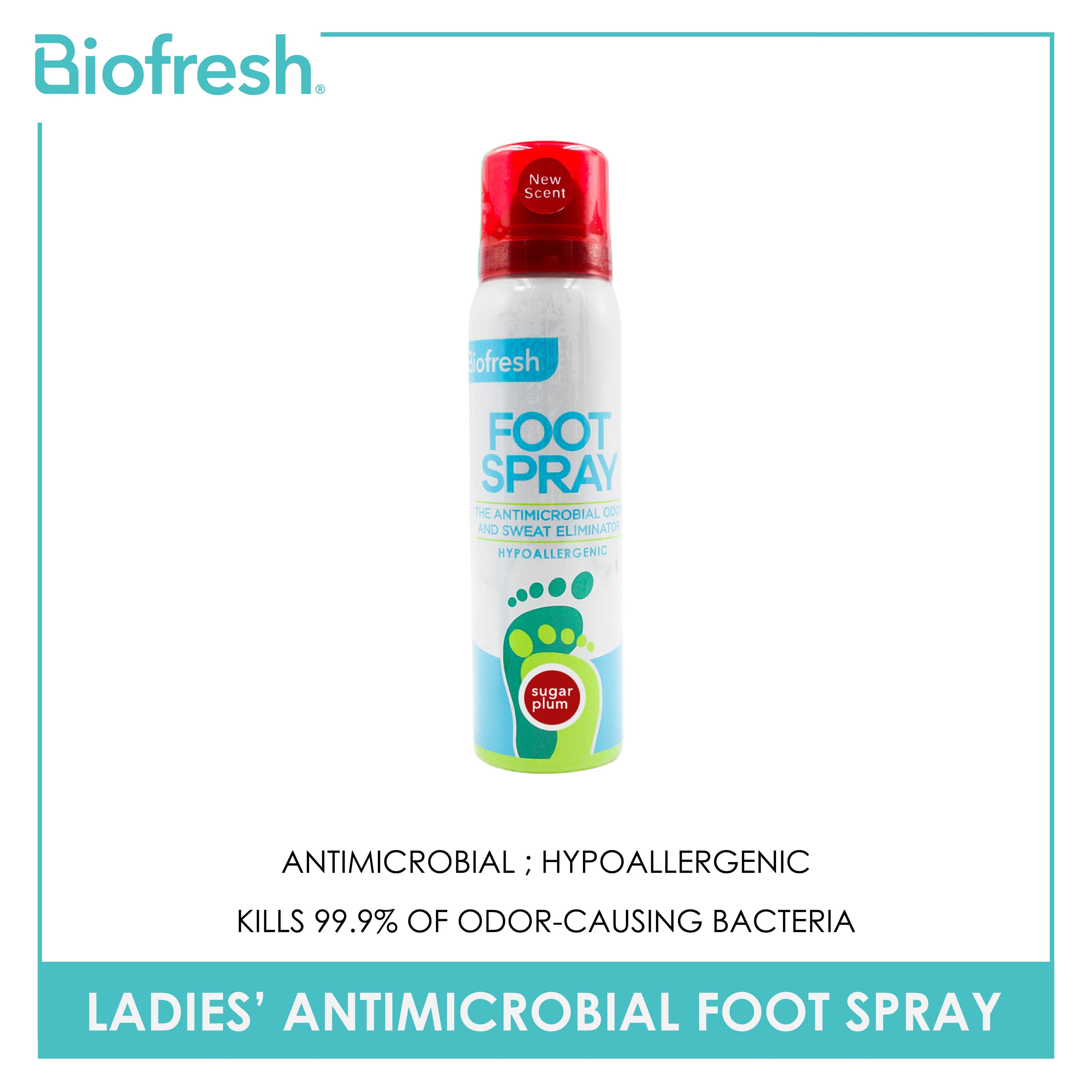 Biofresh Ladies’ Antimicrobial Sugar Plum Foot Spray 1 piece FLFS17