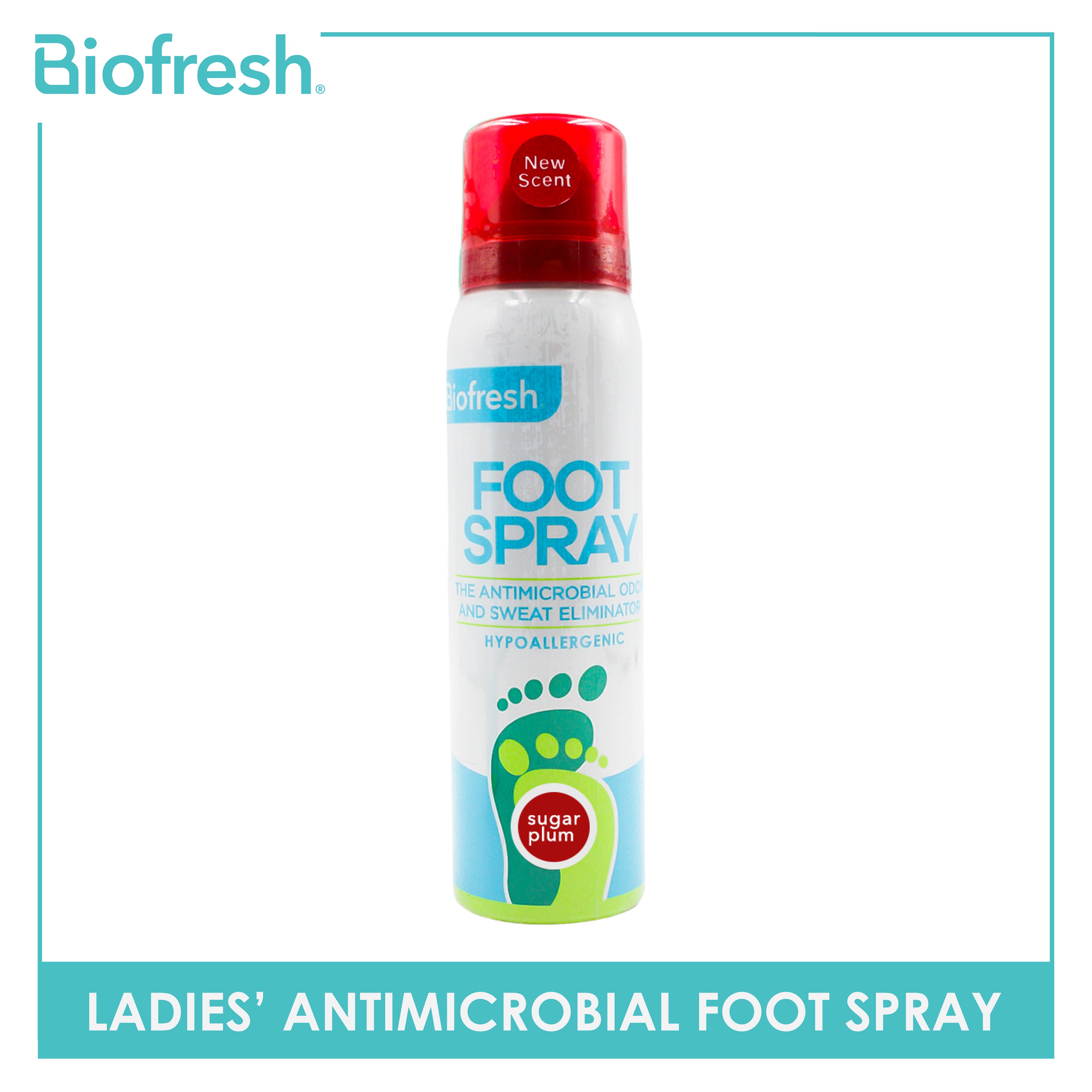 Biofresh Ladies' Antimicrobial Sugar Plum Foot Spray 1 piece