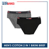 Burlington Protech Men’s Quick Dry Cotton Bikini Brief 2 pieces in a pack GPMBKG3201