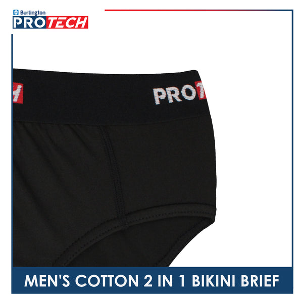 Burlington Protech Men’s Quick Dry Cotton Bikini Brief 2 pieces in a pack GPMBKG3201