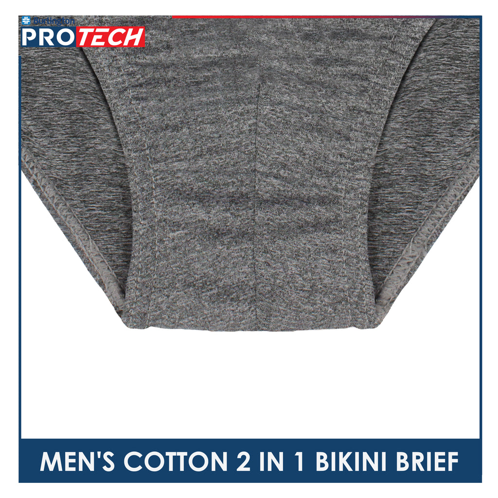 Burlington Protech Men’s Quick Dry Cotton Bikini Brief 2 pieces in a pack GPMBKG3201