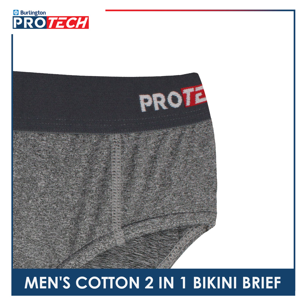 Burlington Protech Men’s Quick Dry Cotton Bikini Brief 2 pieces in a pack GPMBKG3201