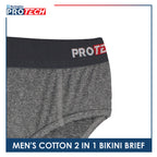 Burlington Protech Men’s Quick Dry Cotton Bikini Brief 2 pieces in a pack GPMBKG3201