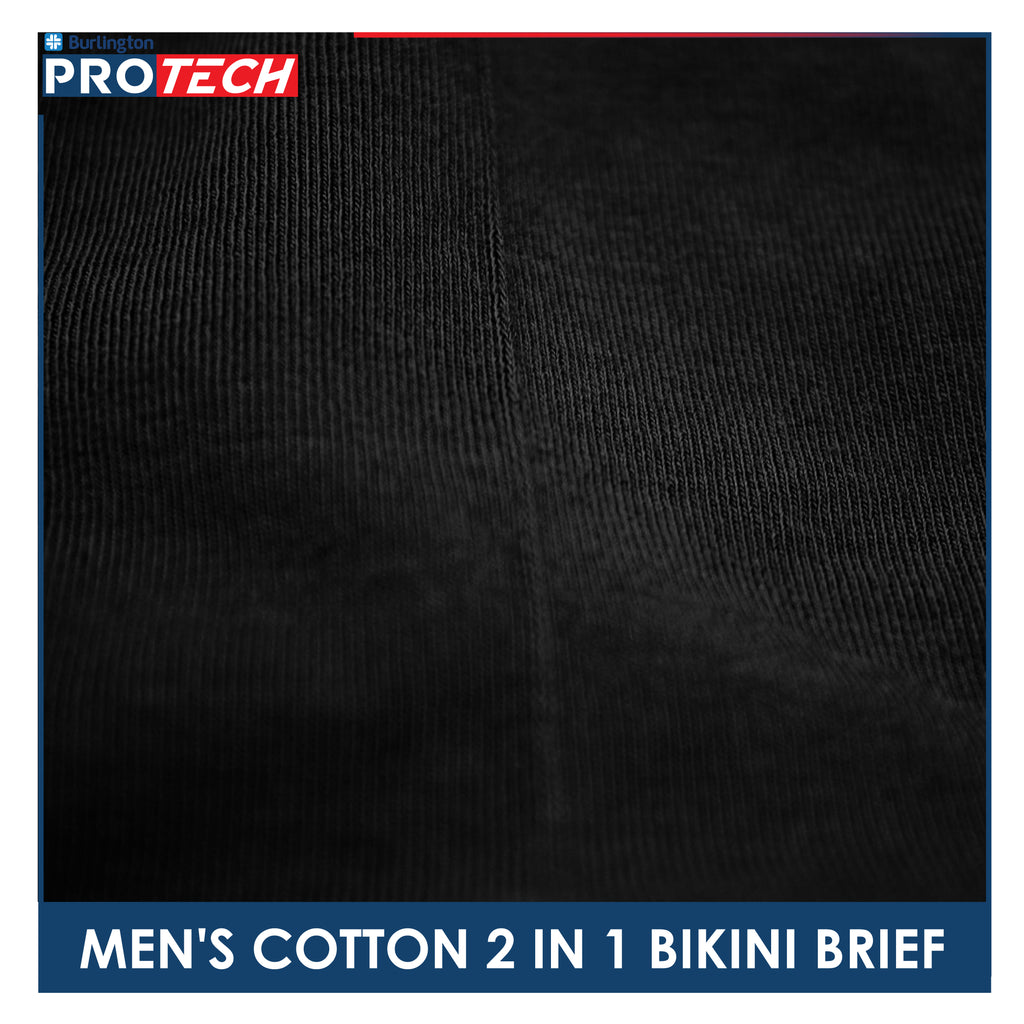 Burlington Protech Men’s Quick Dry Cotton Bikini Brief 2 pieces in a pack GPMBKG3201