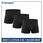 Burlington Men's Cotton Boxer Brief 3 pieces in a pack GTMBBG13