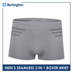 Burlington Men's Seamless Boxer Brief 3 pieces in a pack GTMBBG20