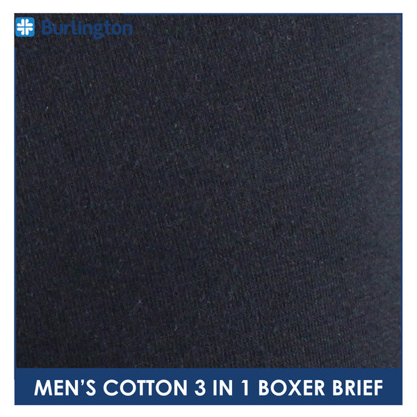 Burlington Men's Cotton Boxer Brief 3 pieces in a pack GTMBBG22