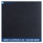 Burlington Men's Cotton Boxer Brief 3 pieces in a pack GTMBBG22