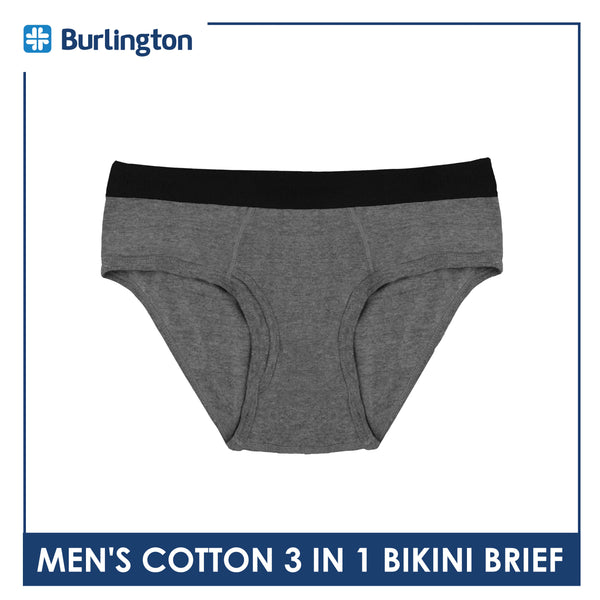 Burlington Men's Cotton Bikini Brief 3 pieces in a pack GTMBCG1