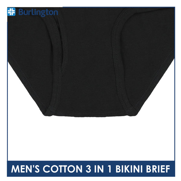 Burlington Men's Cotton Bikini Brief 3 pieces in a pack GTMBCG1
