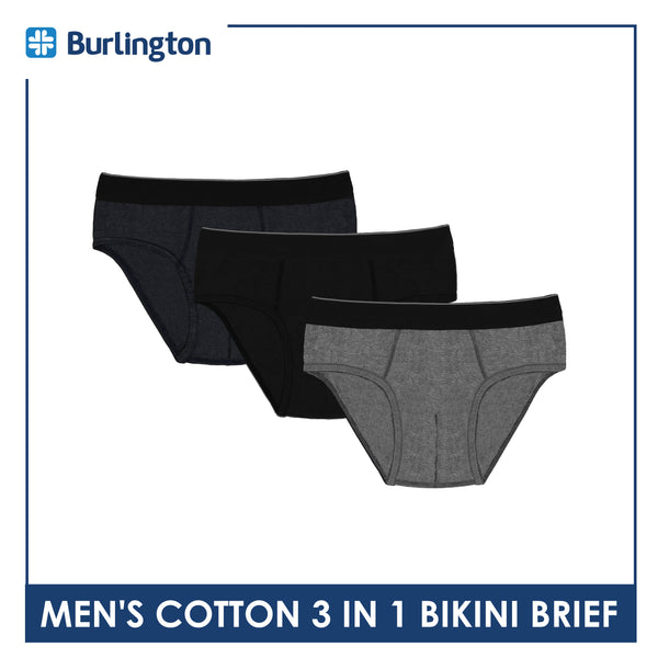 Burlington Men's Cotton Bikini Brief 3 pieces in a pack GTMBKG2