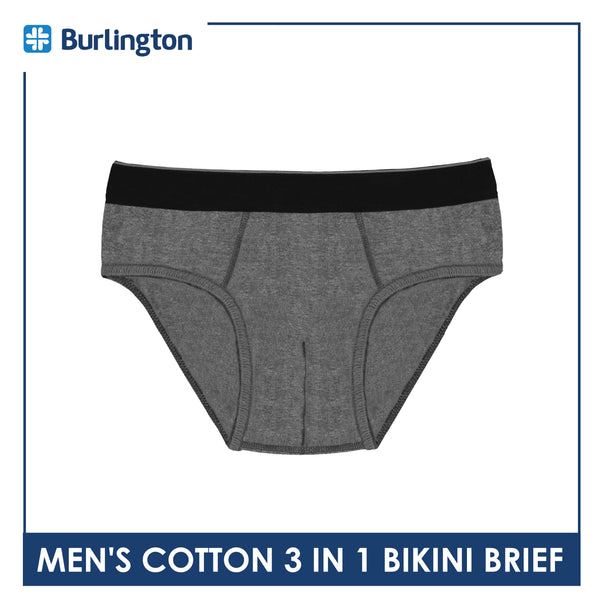 Burlington Men's Cotton Bikini Brief 3 pieces in a pack GTMBKG2