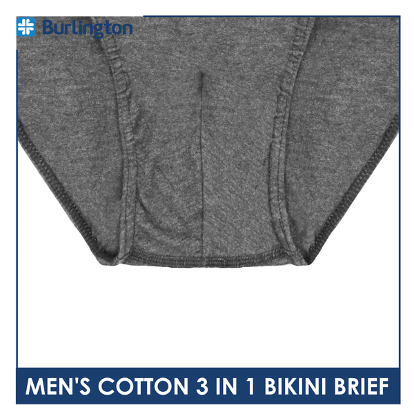 Burlington Men's Cotton Bikini Brief 3 pieces in a pack GTMBKG2