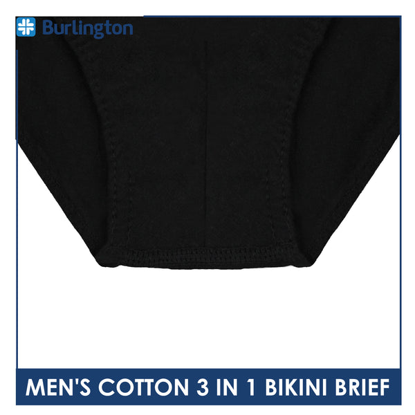 Burlington Men's Cotton Bikini Brief 3 pieces in a pack GTMBKG2