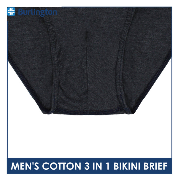 Burlington Men's Cotton Bikini Brief 3 pieces in a pack GTMBKG2