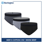Burlington Men's Cotton Bikini Brief 3 pieces in a pack GTMBKG8