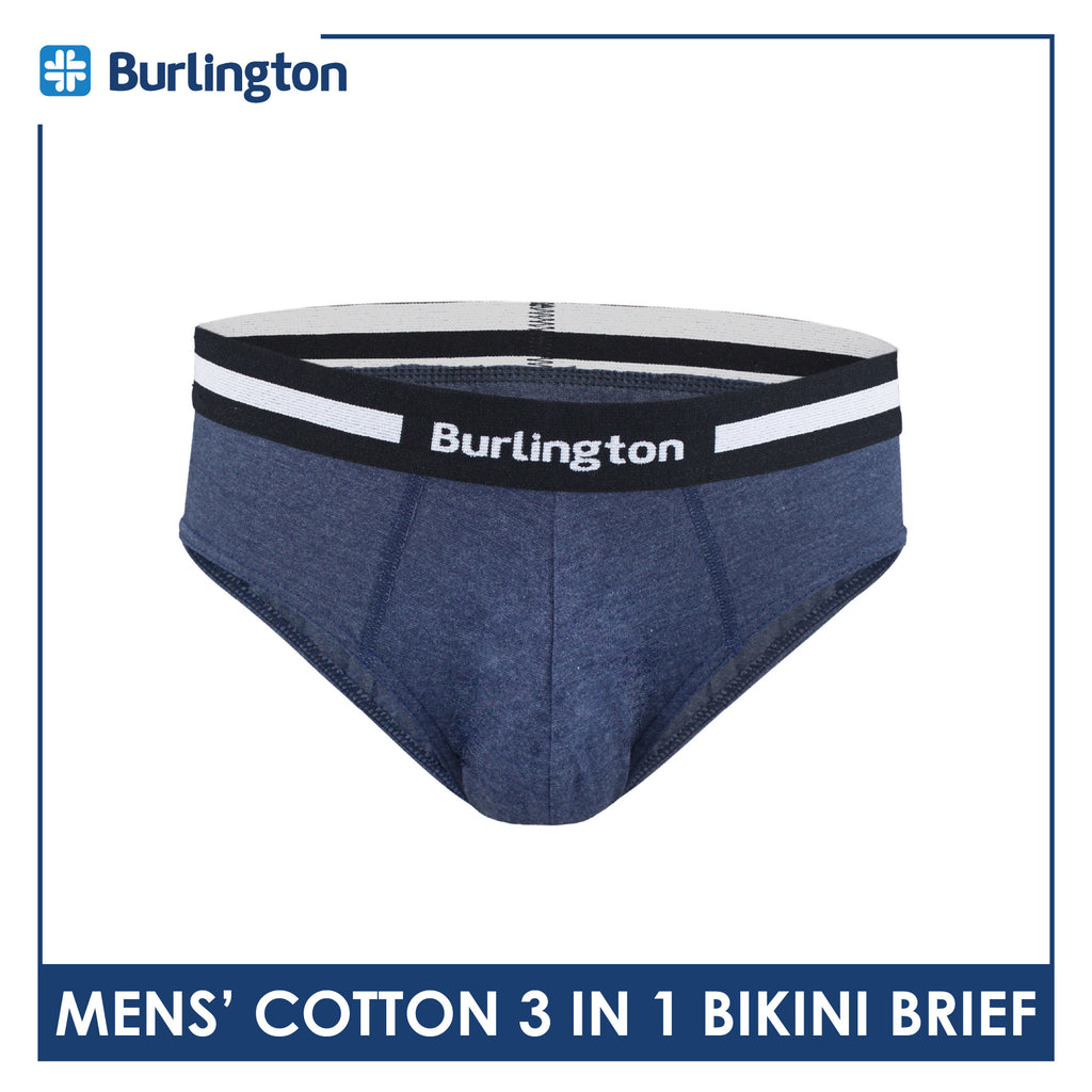Burlington Men's Cotton Bikini Brief 3 pieces in a pack GTMBSG1