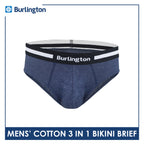 Burlington Men's Cotton Bikini Brief 3 pieces in a pack GTMBSG1