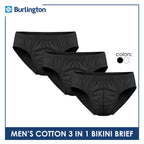 Burlington Men's Cotton Bikini Brief 3 pieces in a pack GTMBSG5