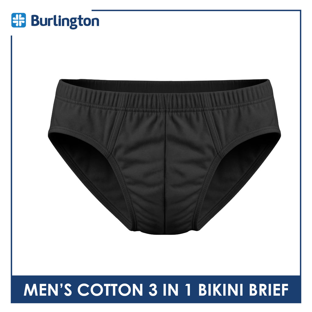 Burlington Men's Cotton Bikini Brief 3 pieces in a pack GTMBSG5