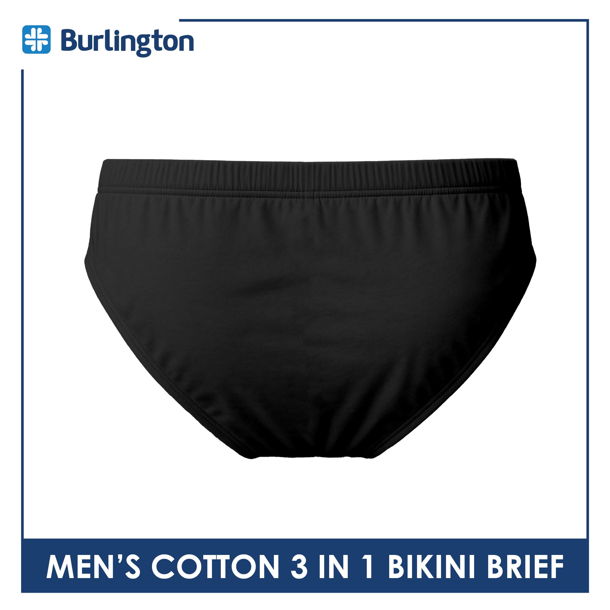 Burlington Men's Cotton Bikini Brief 3 pieces in a pack GTMBSG5