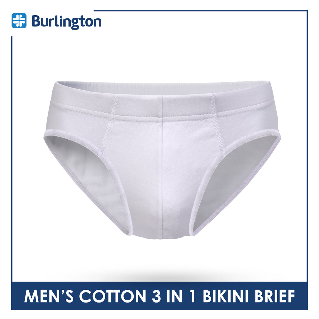 Burlington Men's Cotton Bikini Brief 3 pieces in a pack GTMBSG5