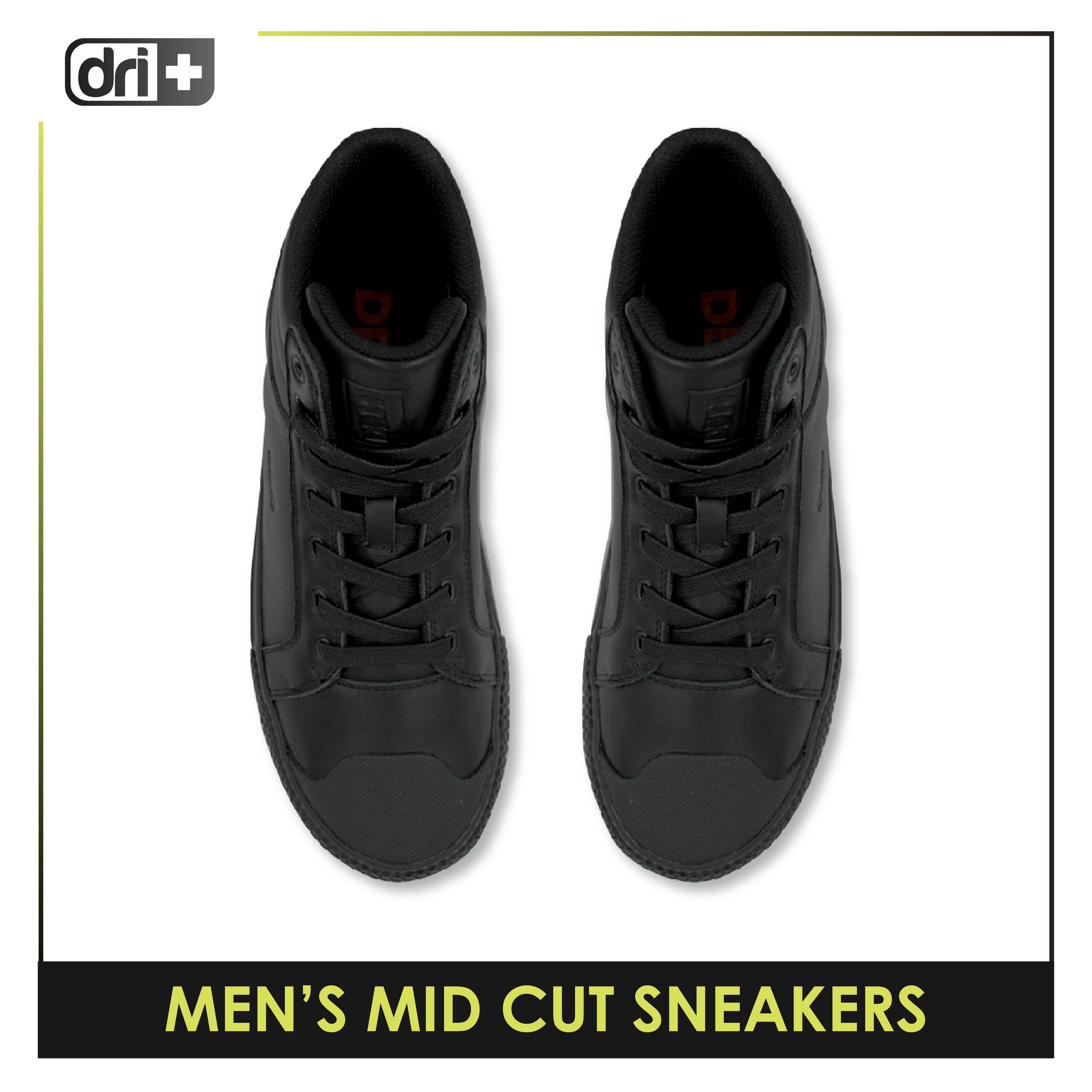 Dri Plus Men’s DRI+RIDE Urban Full Grain Leather Mid Cut Sneaker Shoes HDMH3401
