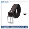 Burlington Men's Prong Buckle Genuine Leather Belt 1 piece JMLP3401