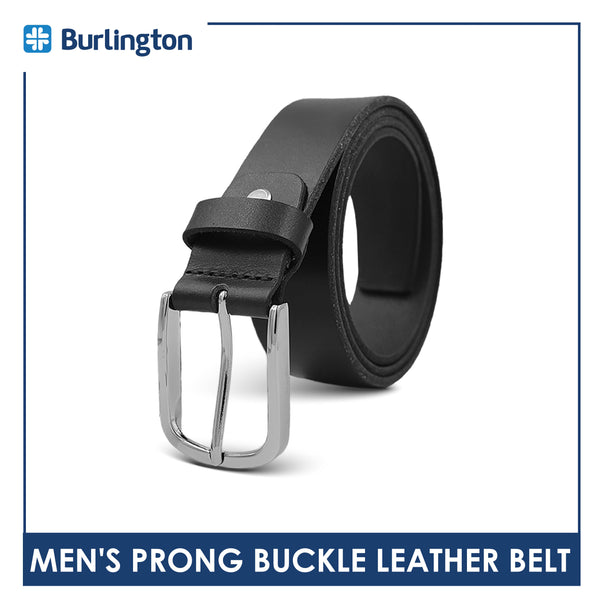 Burlington Men's Prong Buckle Genuine Leather Belt 1 piece JMLP3401