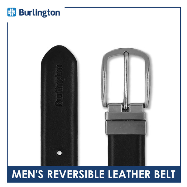 Burlington Men's Reversible Genuine Leather Belt 1 piece JMLR3402