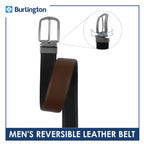 Burlington Men's Reversible Genuine Leather Belt 1 piece JMLR3402
