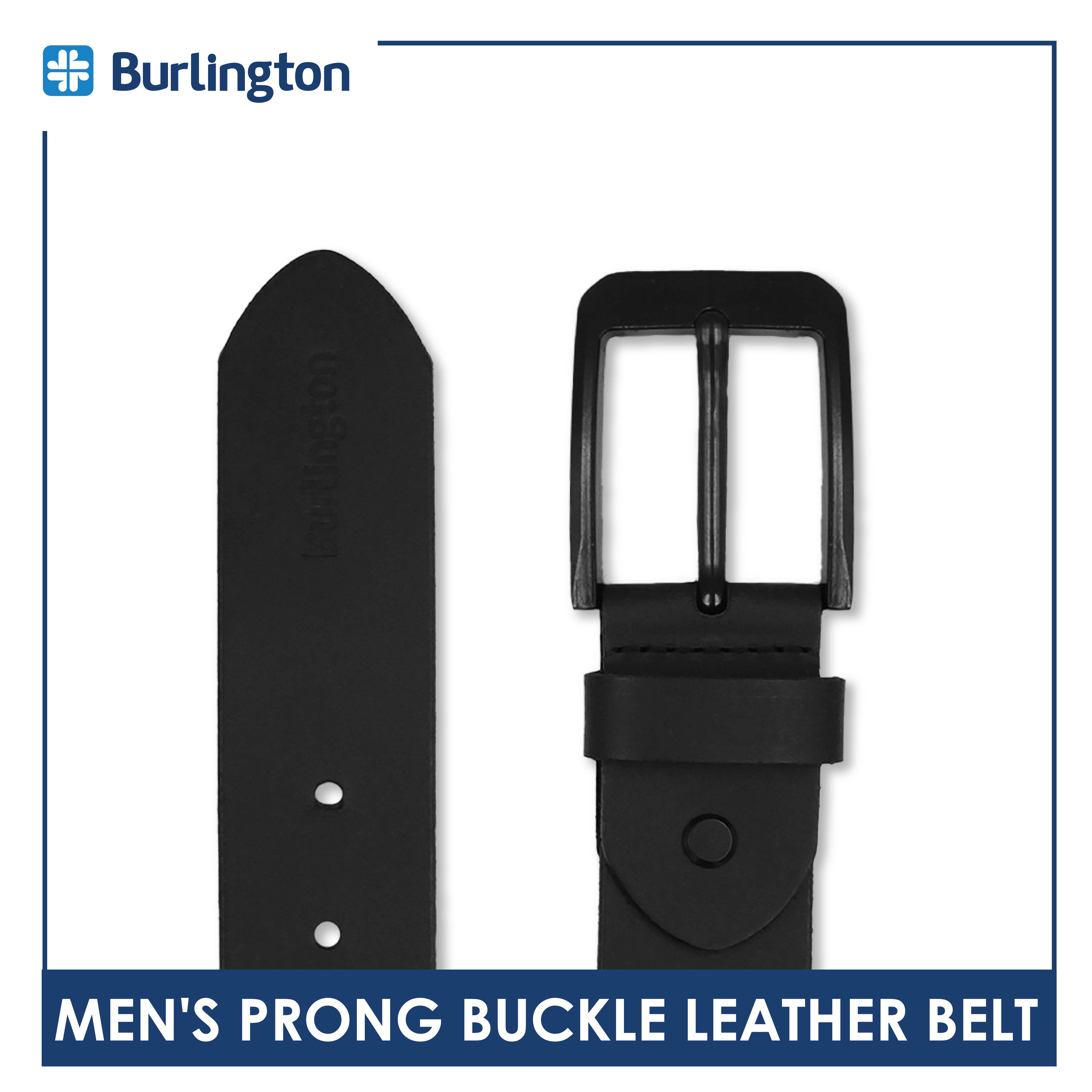 FRONHOFER Full Grain Leather Work Belt Double Prong Steel Buckle 1.6