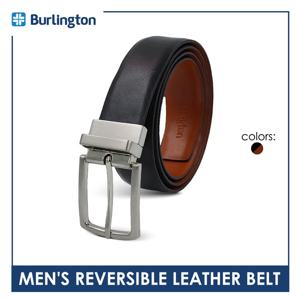 Burlington Men's Reversible Genuine Leather Belt 1 piece JMLR3401