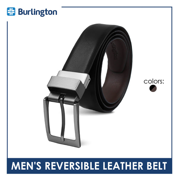 Burlington Men's Reversible Genuine Leather Belt 1 piece JMLR3403