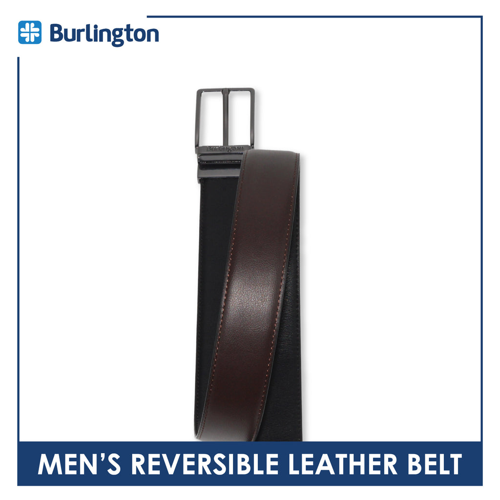 Burlington Men's Reversible Genuine Leather Belt 1 piece JMLR512