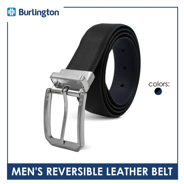 Burlington Men's Reversible Genuine Leather Belt 1 piece JMLR3401