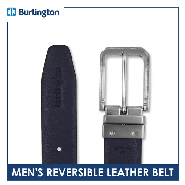 Burlington Men's Reversible Genuine Leather Belt 1 piece JMLR3401