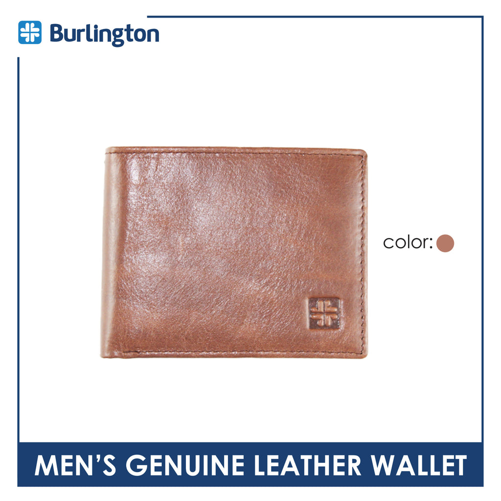 Burlington Men's Billfold Genuine Leather Wallet JMW3302