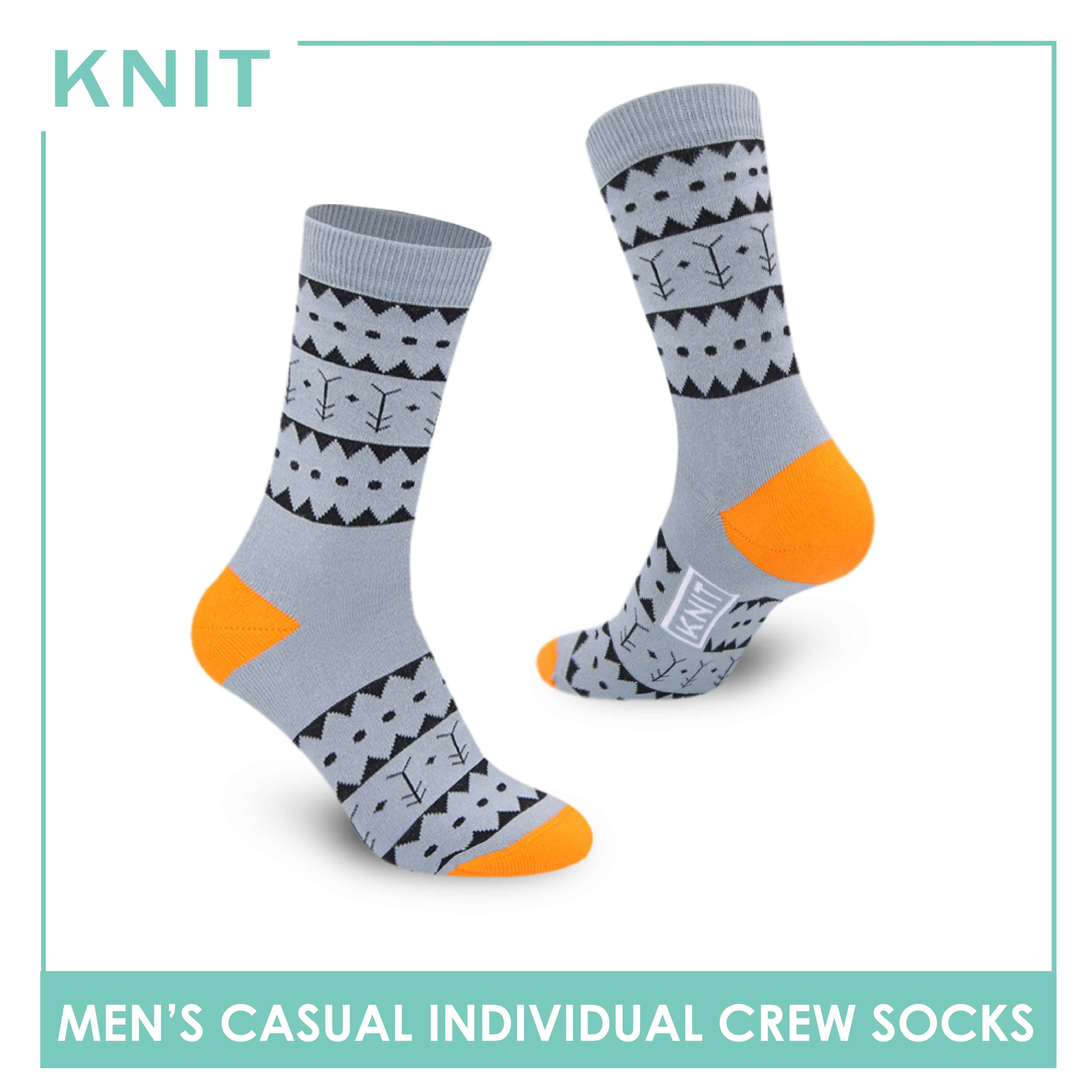 Knit Men’s Alibata Fashion Printed Cotton Light Performance Crew Socks 1 pair KMC1302