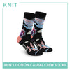 Knit Men's Cotton Lite Casual Crew Socks 1 pair KMC2417