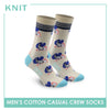 Knit Men's Rabbit Cotton Lite Casual Crew Socks 1 pair KMC3202