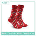 Knit Men's Bubble Gum Cotton Light Performance Crew Socks 1 pair KMC3203