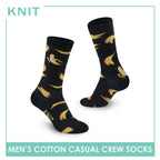 Knit Men's Banana Cotton Light Performance Crew Socks 1 pair KMC3406