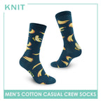 Knit Men's Banana Cotton Light Performance Crew Socks 1 pair KMC3406